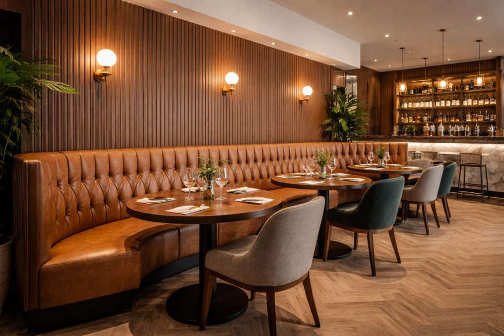 restaurant banquette seating toronto custom millwork